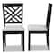 Baxton Studio Caron Grey Upholstered Espresso Wood 2-Piece Dining Chair Set 162-10526 - alternate 5